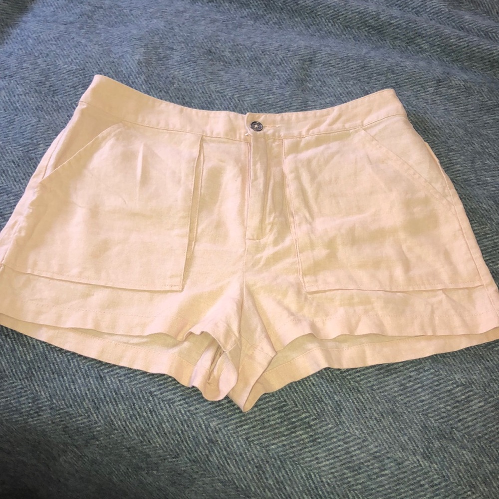 Linen Short Shorts